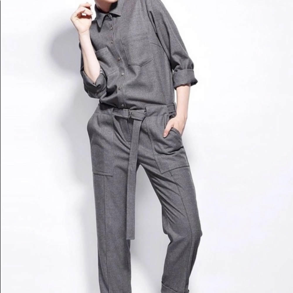 Zara Women Grey Jump Suit Size Small